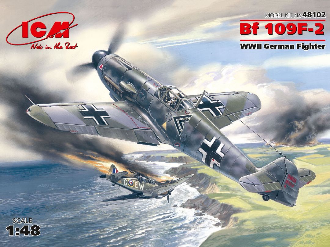 ICM 1/48 Messerschmitt Bf 109F-2, WWII German Fighter