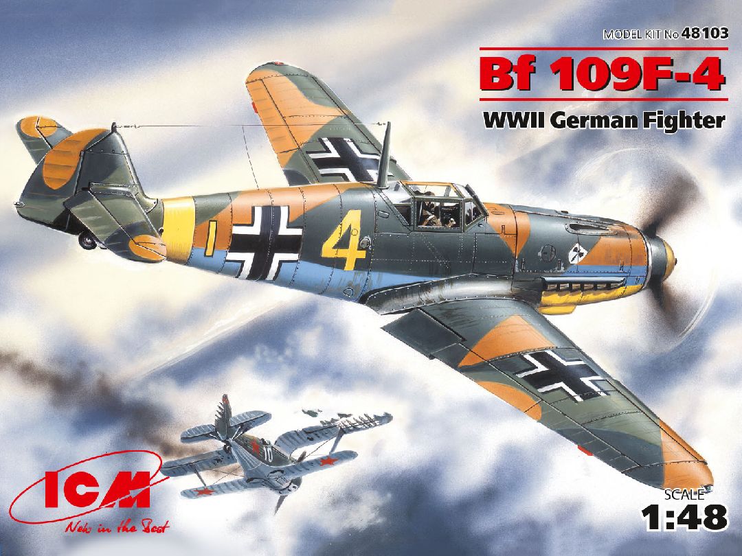 ICM 1/48 Messerschmitt Bf 109F-4, WWII German Fighter
