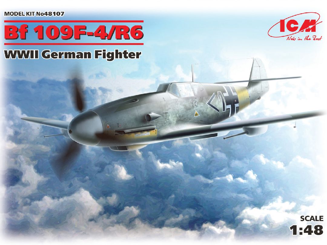 ICM 1/48 Messerschmitt Bf 109F-4/R6, WWII German Fighter