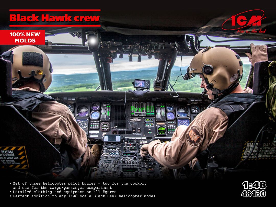 ICM Black Hawk crew (3 figures) (100% new moulds)