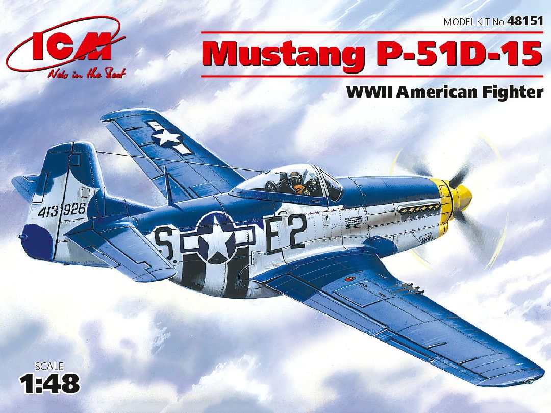 ICM 1/48 Mustang P-51D-15, WWII American Fighter