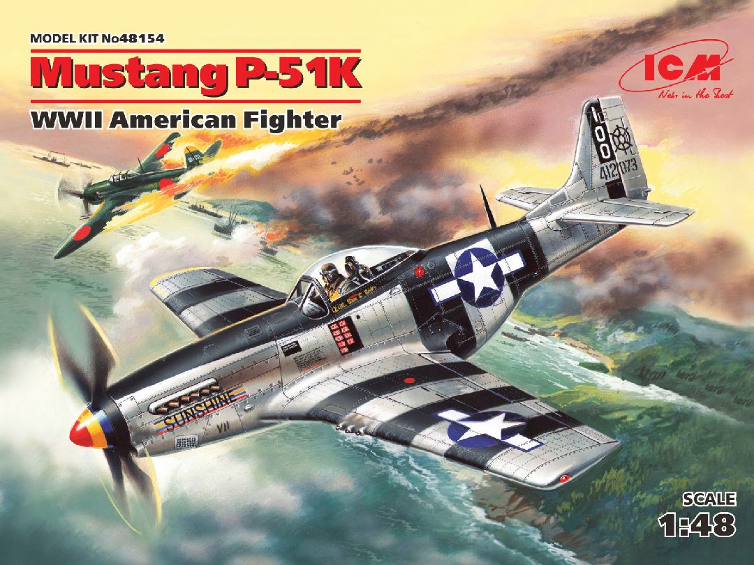 ICM 1/48 Mustang P-51K, WWII American Fighter