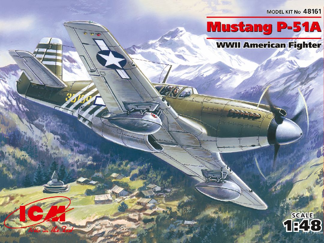 ICM 1/48 Mustang P-51A, WWII American Fighter