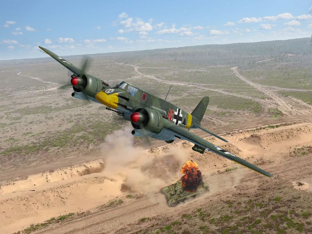 ICM 1/48 Hs 129B-1, WWII German attack aircraft ICM 1/48 Hs 129B-1, WWII German attack aircraft