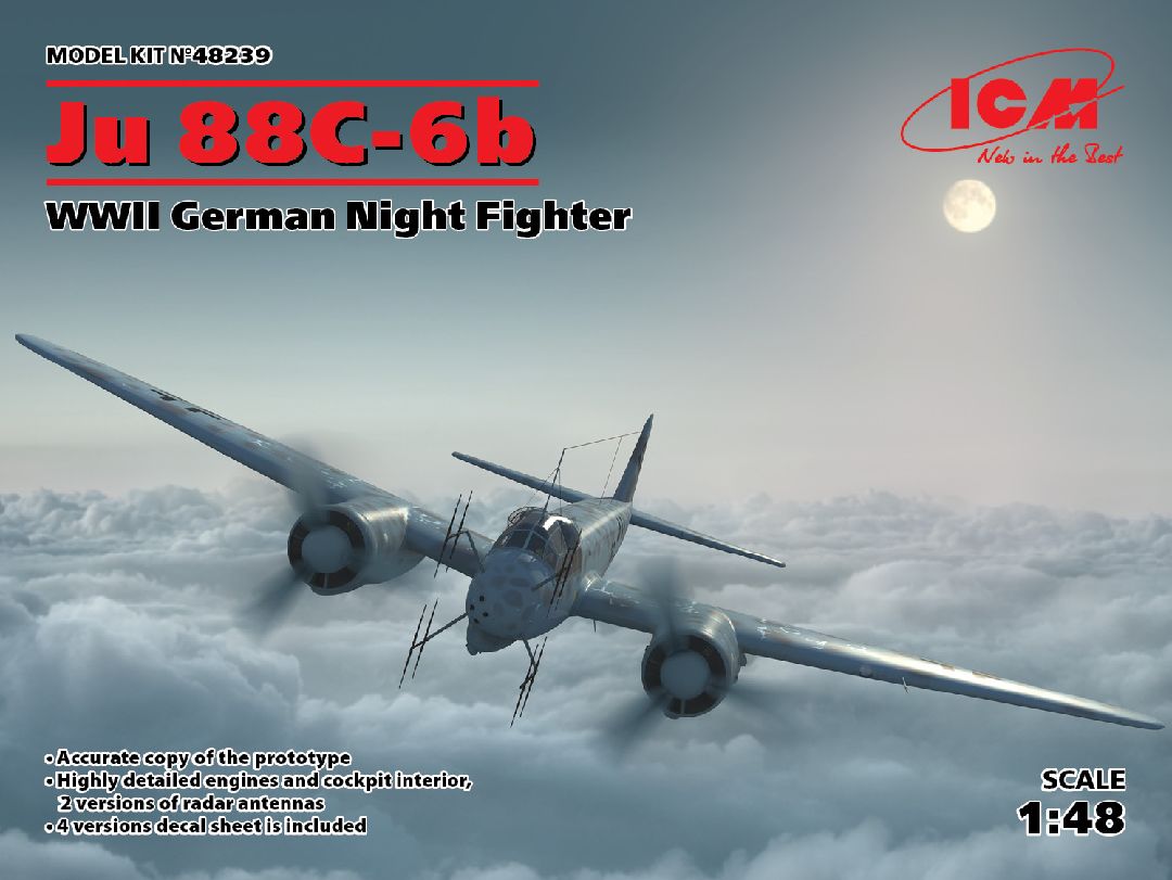 ICM 1/48 Ju 88С-6b, WWII German Night Fighter