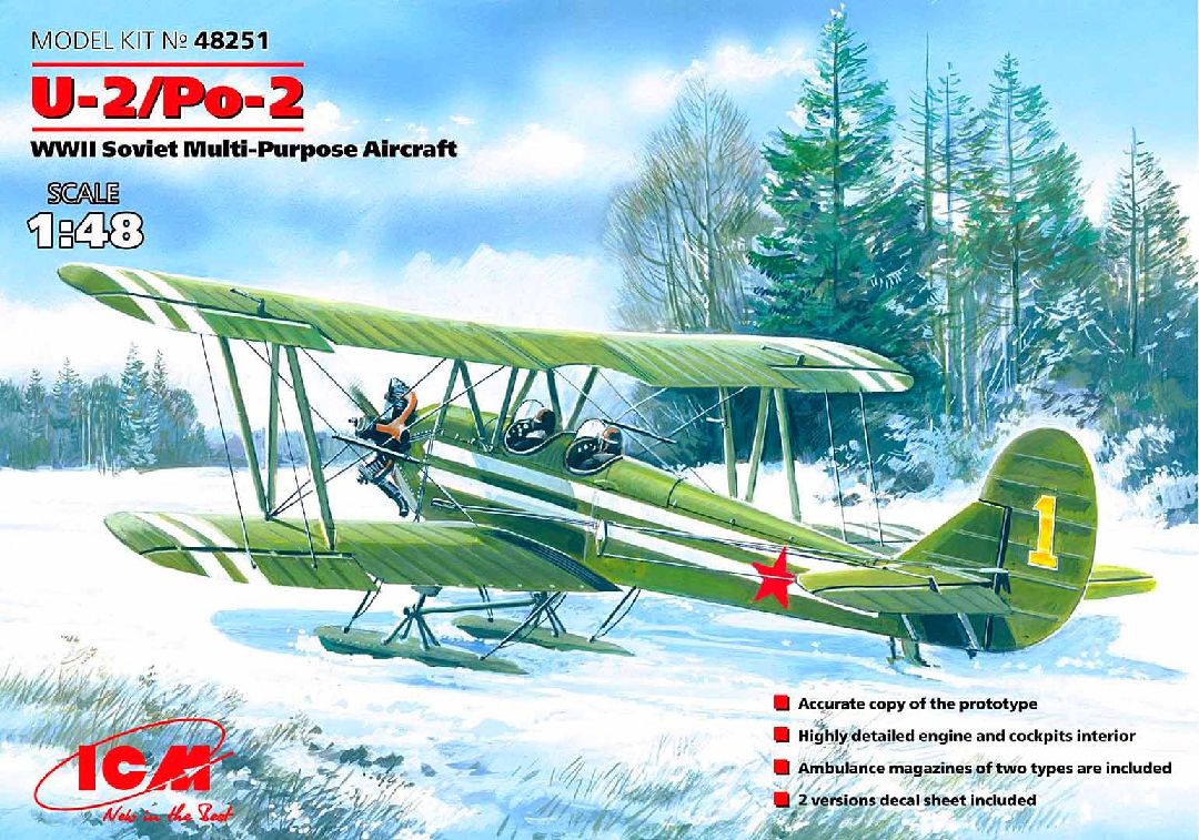 ICM 1/48 U-2/Po-2, WWII Soviet Multi-Purpose Aircraft