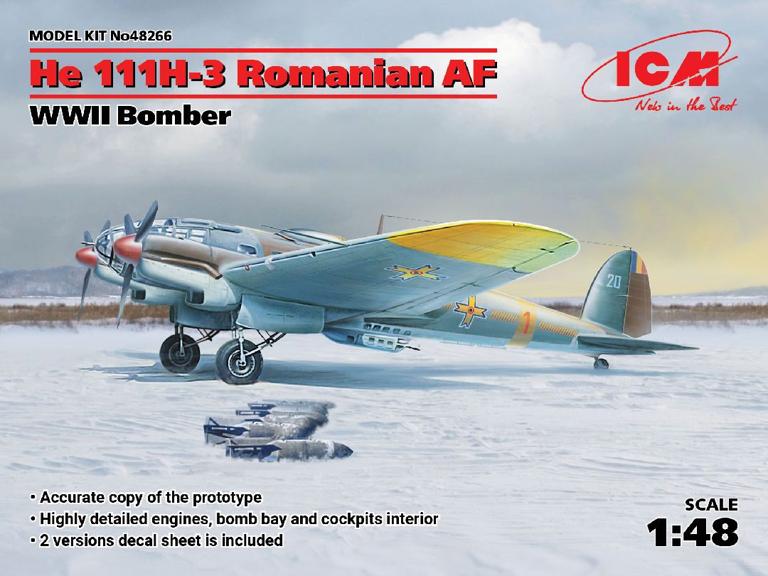 ICM 1/48 He 111H-3 Romanian AF, WWII Bomber