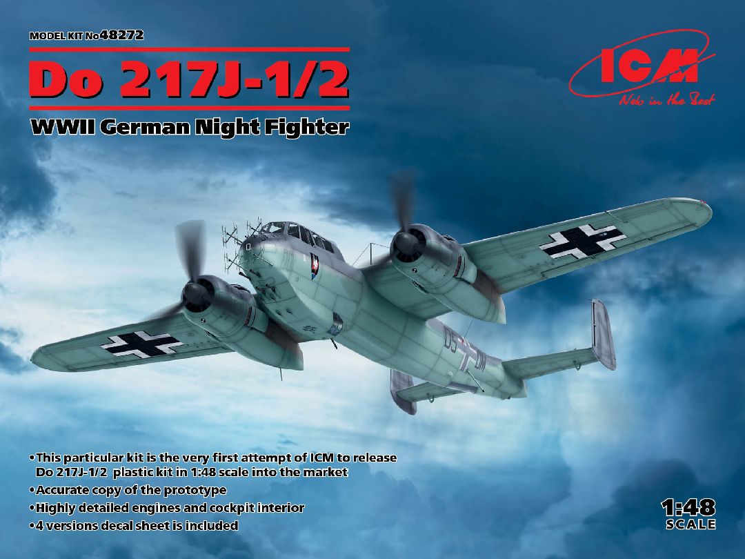 ICM 1/48 Do 217J-1/2, WWII German Night Fighter