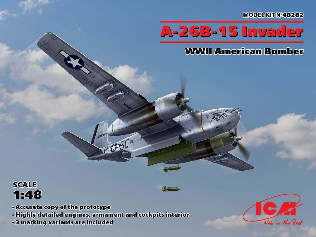 ICM 1/48 A-26B-15 Invader, WWII American Bomber