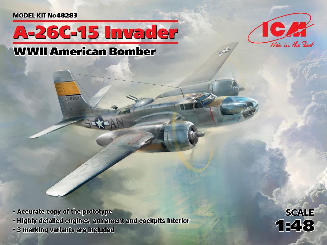 ICM 1/48 A-26С-15 Invader, WWII American Bomber