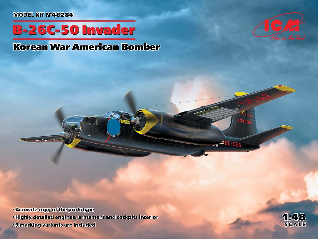 ICM 1/48 B-26С-50 Invader, Korean War American Bomber