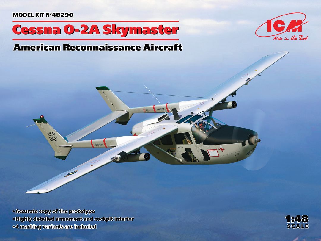 ICM 1/48 Cessna O-2A Skymaster, Reconnaissance Aircraft