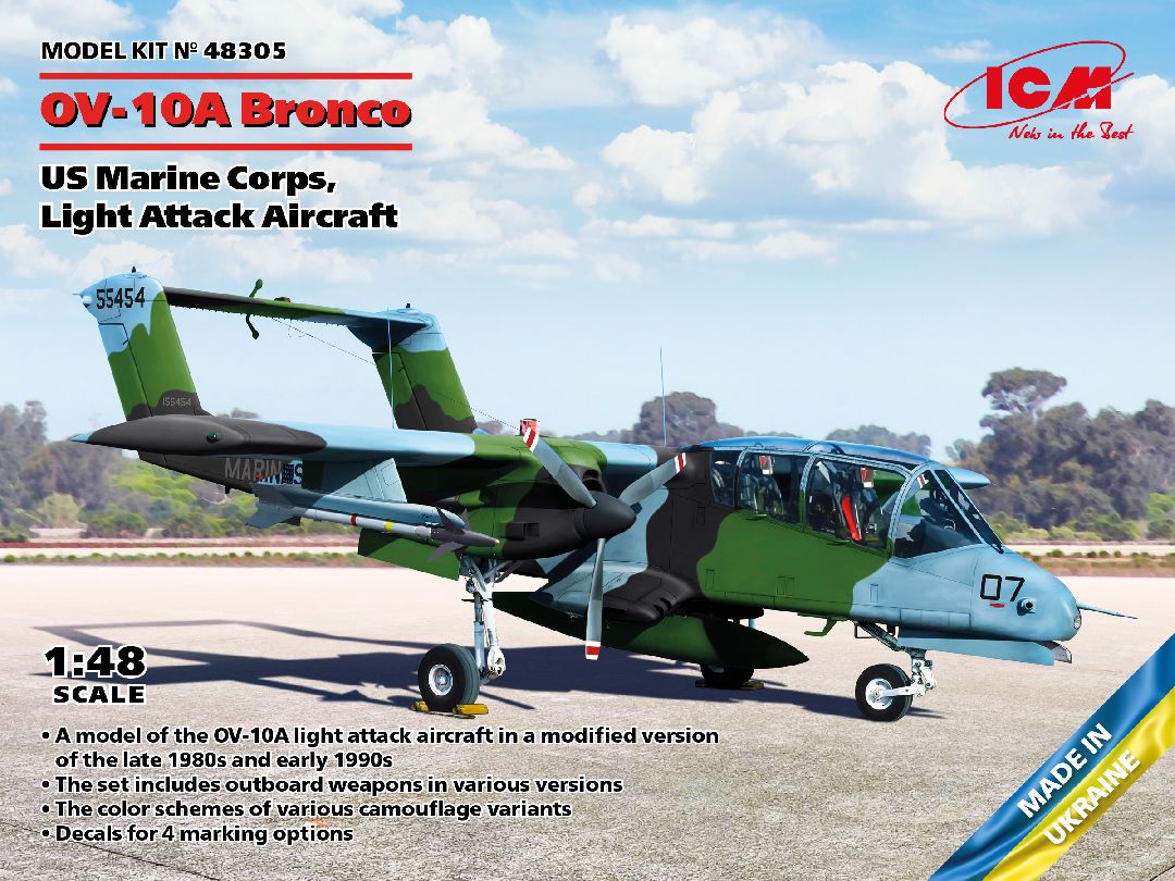 ICM 1/48 OV-10А Bronco US Marine Corps, Light Attack Aircraft