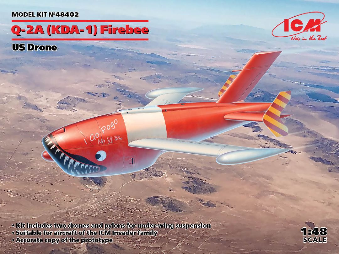 ICM 1/48 KDA-1 (Q-2A) Firebee, US Drone