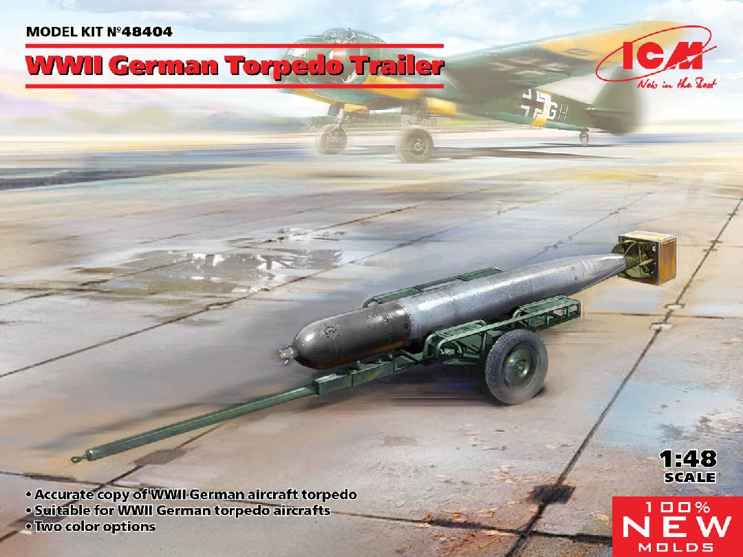 ICM 1/48 WWII German Torpedo Trailer