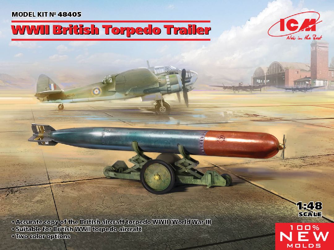ICM 1/48 WWII British Torpedo Trailer