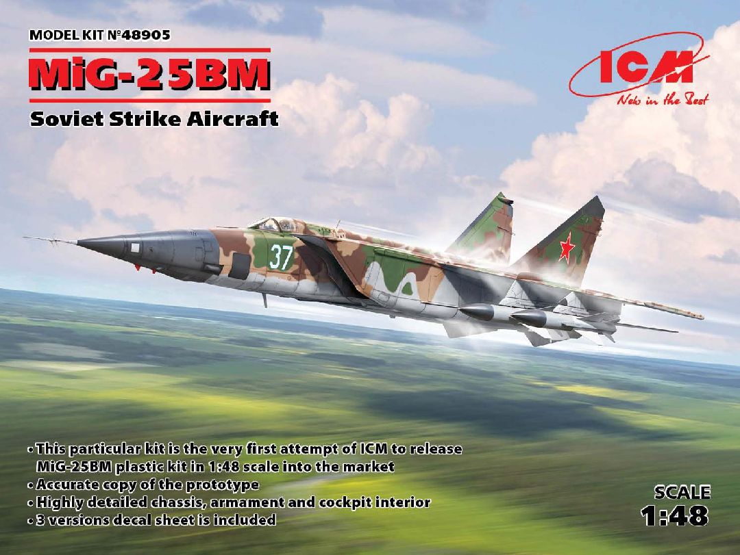 ICM 1/48 MiG-25 BM, Soviet Strike Aircraft