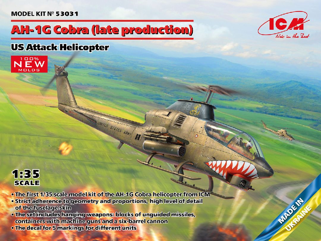 ICM 1/35 AH-1G Cobra (late production), US Attack Helicopter