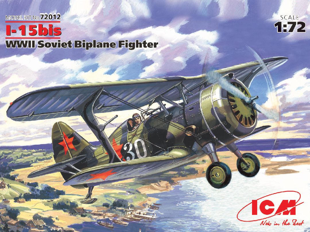 ICM 1/72 I-15 bis, WWII Soviet Biplane Fighter