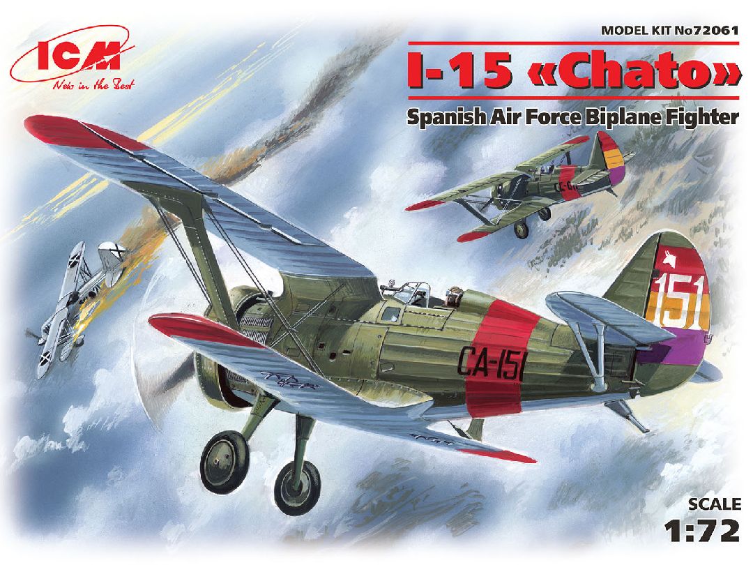 ICM 1/72 I-15, Soviet Biplane Fighter