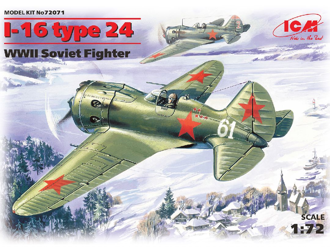 ICM 1/72 I-16 type 24, WWII Soviet Fighter