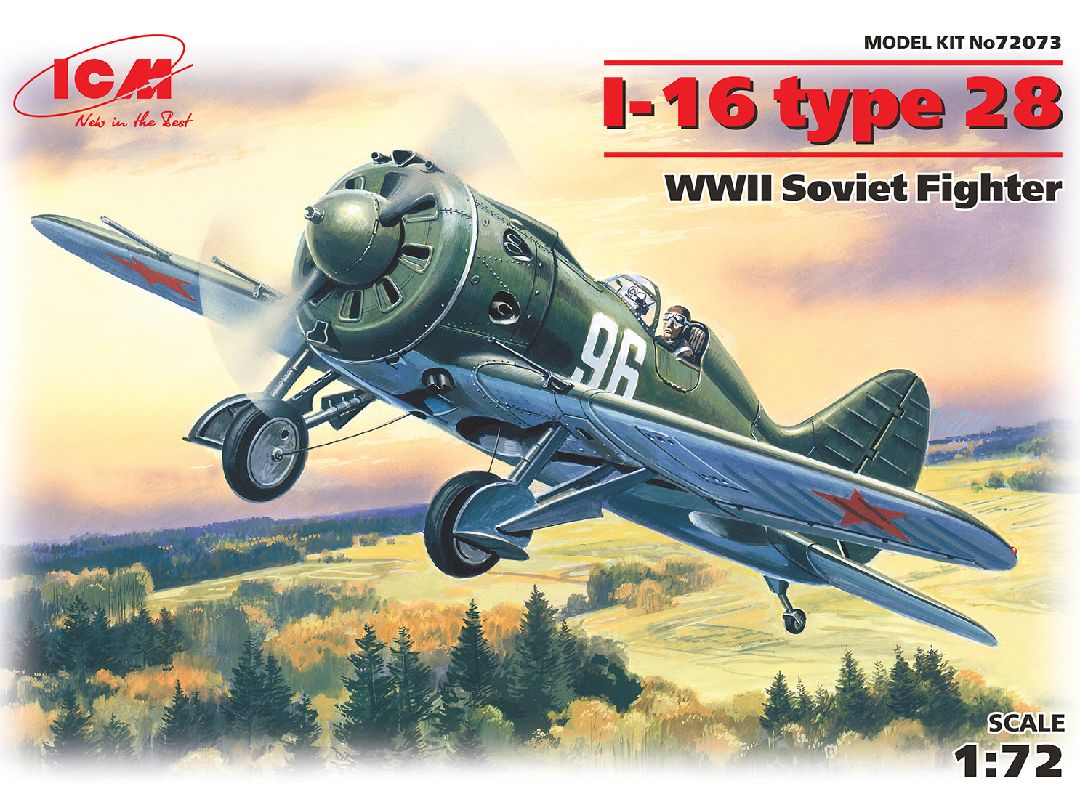 ICM 1/72 I-16 type 28, WWII Soviet Fighter