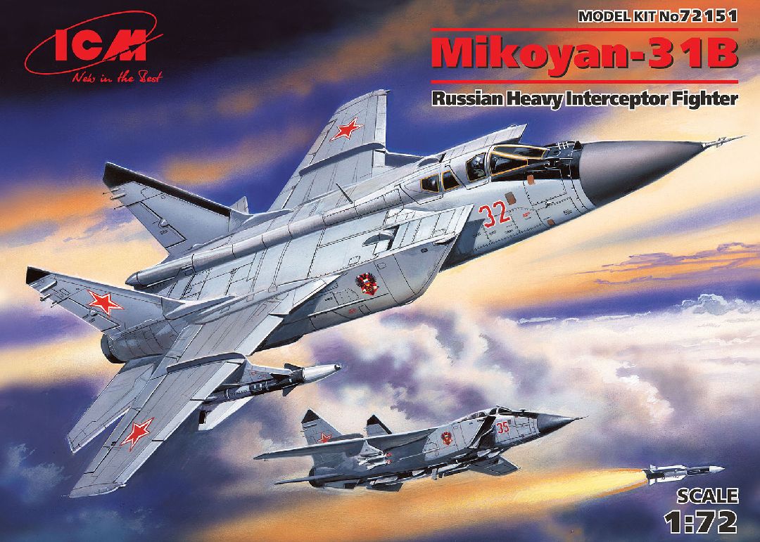 ICM 1/72 Mikoyan-31B, Russian Heavy Interceptor Fighter