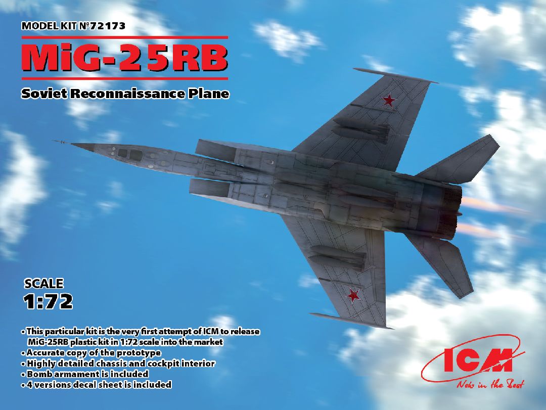 ICM 1/72 MiG-25 RB, Soviet Reconnaissance Plane