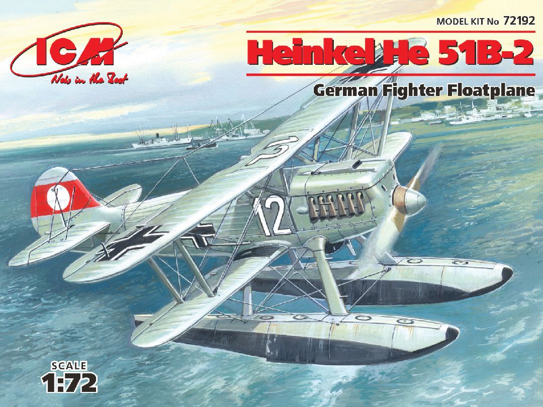 ICM 1/72 Heinkel He 51B-2, German Floatplane Fighter