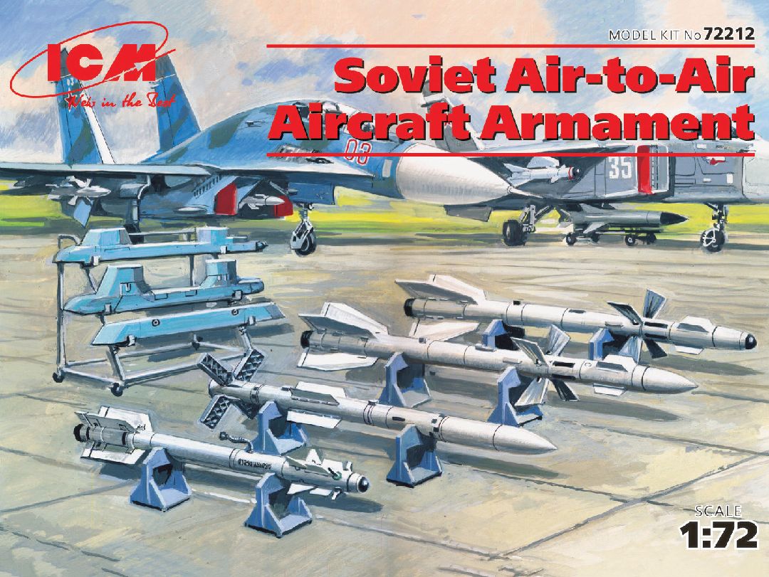 ICM 1/72 Soviet Air-to-Air Aircraft Armament (R-27ER, R-27ET, R-73, R-77 missiles)