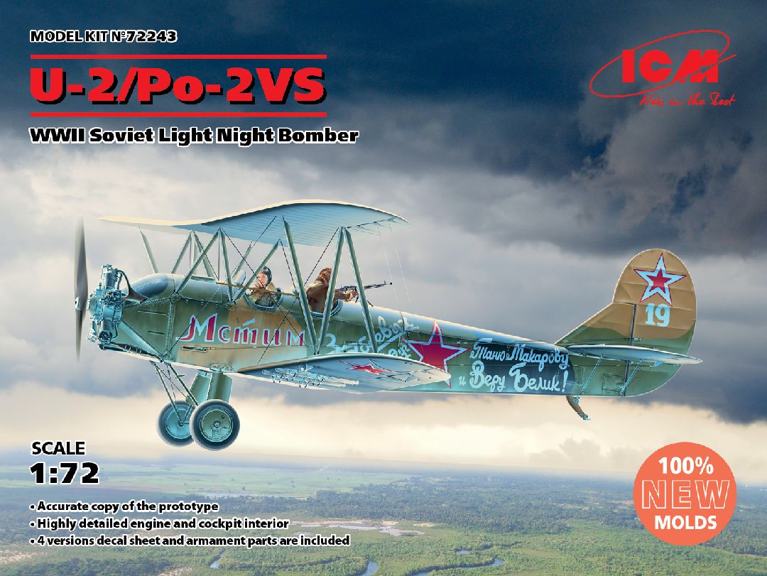 ICM 1/72 U-2/Po-2VS, WWII Soviet Light Night Bomber