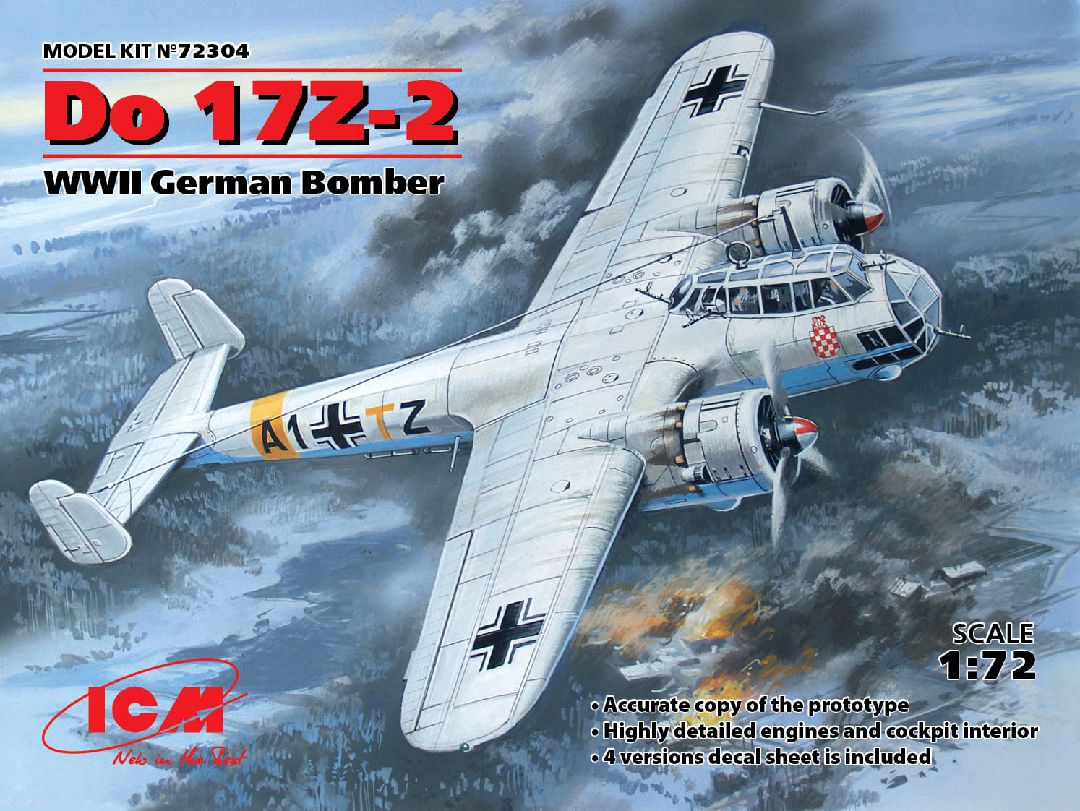 ICM 1/72 Do 17Z-2, WWII German Bomber