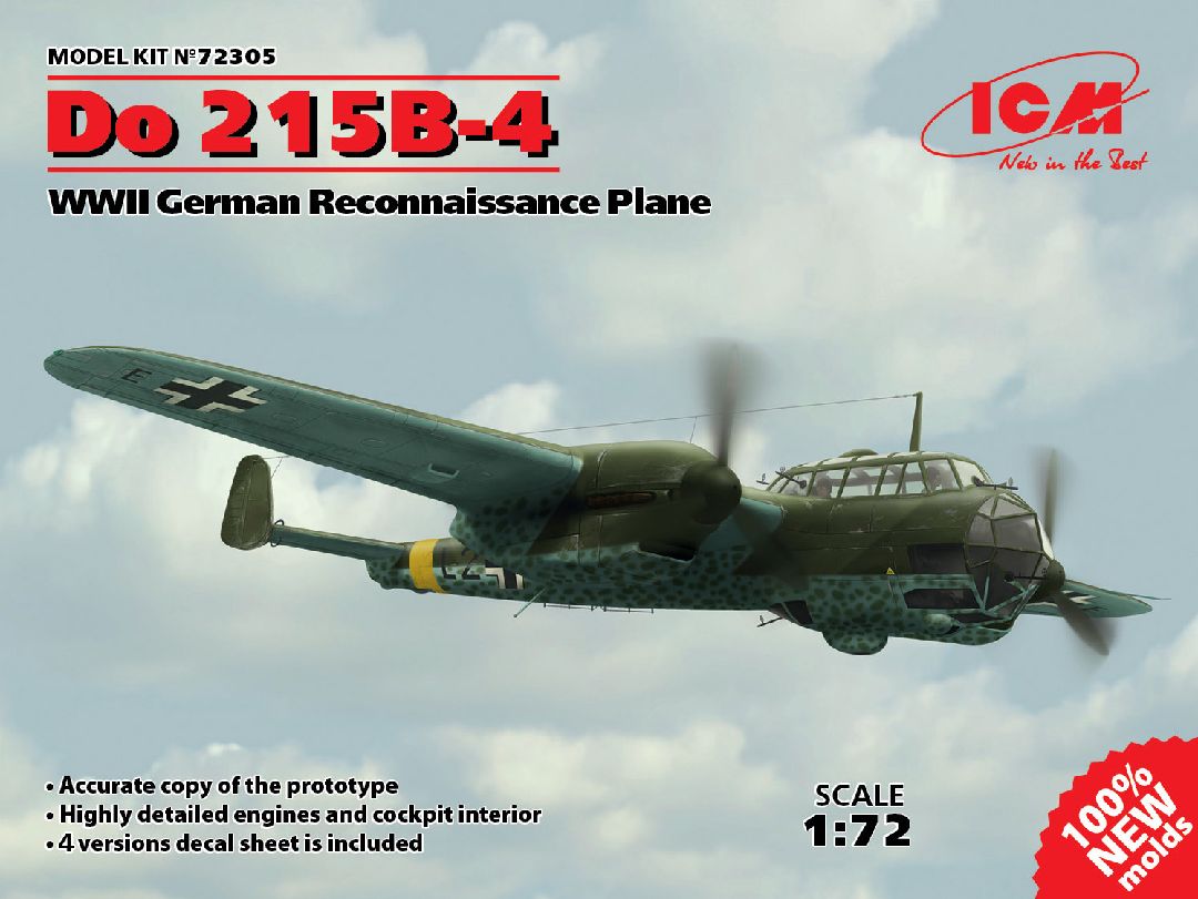 ICM 1/72 Do 215B-4, WWII Reconnaissance Plane
