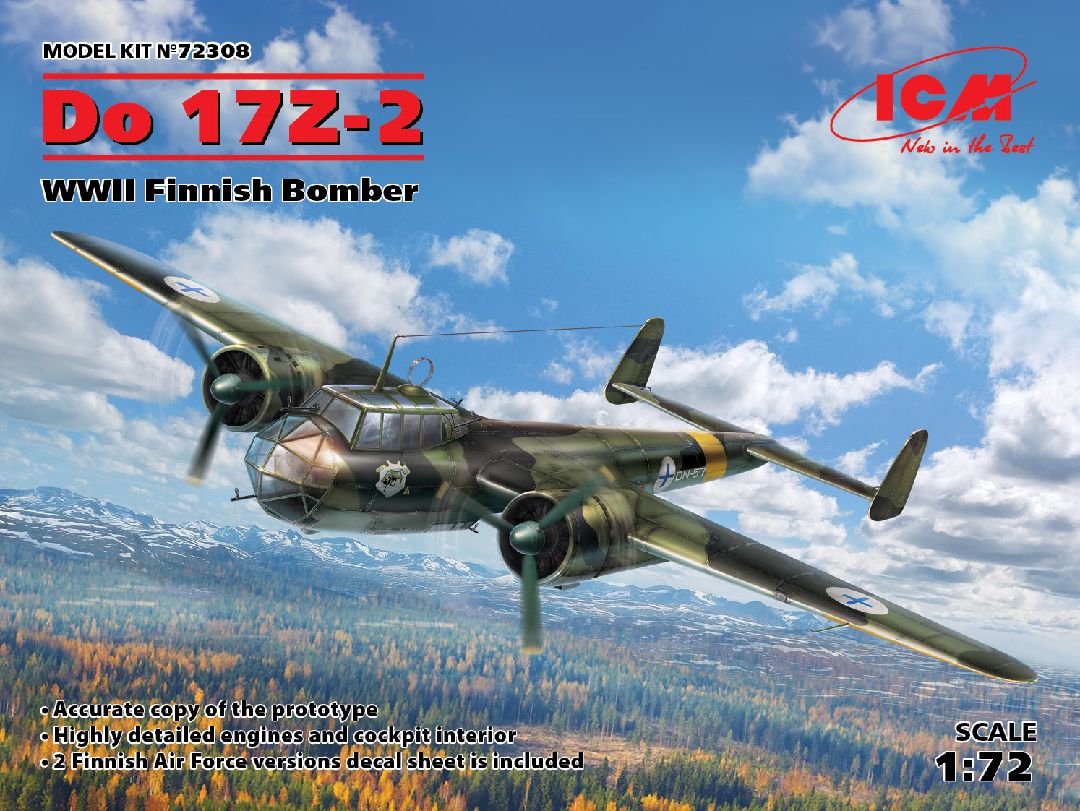 ICM 1/72 Do 17Z-2, WWII Finnish Bomber