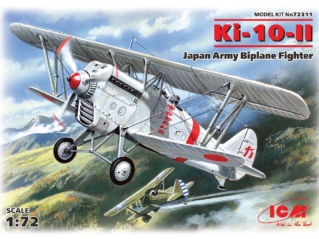 ICM 1/72 Ki-10-II, Japan Army Biplane Fighter