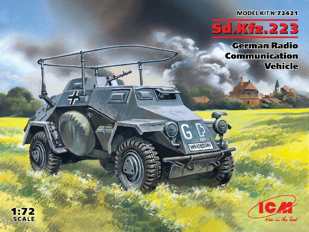 ICM 1/72 Sd.Kfz.223, German Radio Communication Vehicle
