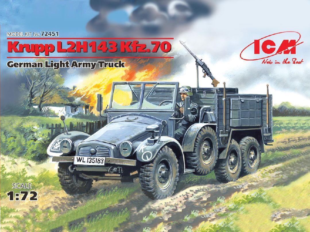 ICM 1/72 Krupp L2H143 Kfz.70, German Light Army Truck