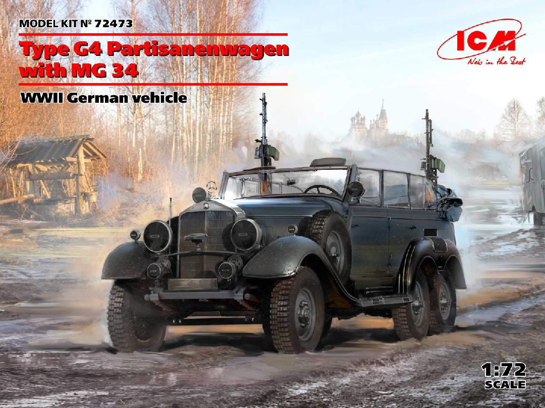 ICM 1/72 Type G4 Partisanenwagen w/ MG 34, WWII German vehicle