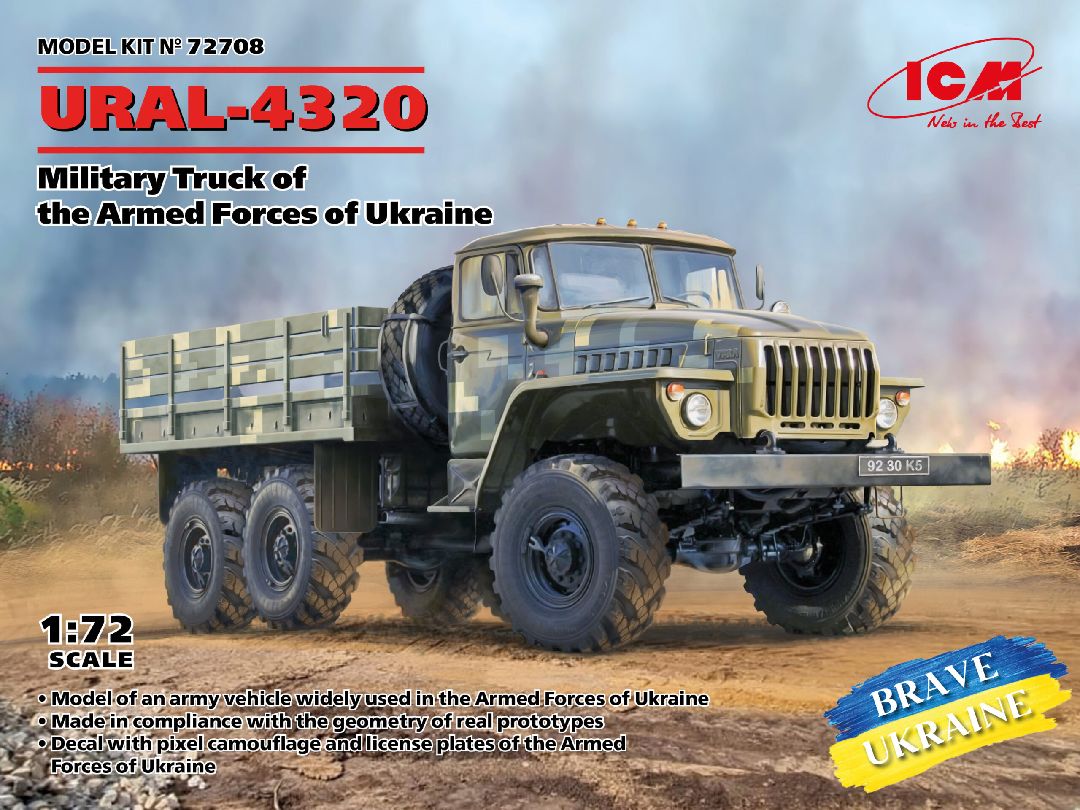 ICM 1/72 URAL-4320, Military Truck, Armed Forces of Ukraine