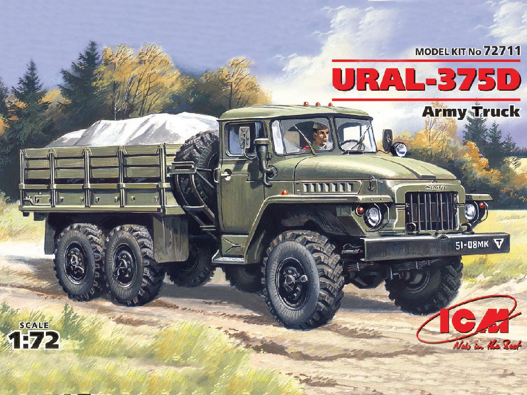 ICM 1/72 URAL-375D, Army Truck