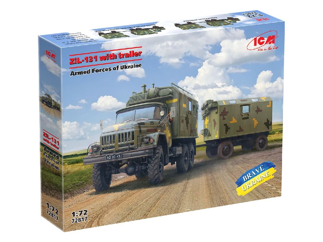 ICM 1/72 ZiL-131, Truck with trailer Armed Forces of Ukraine