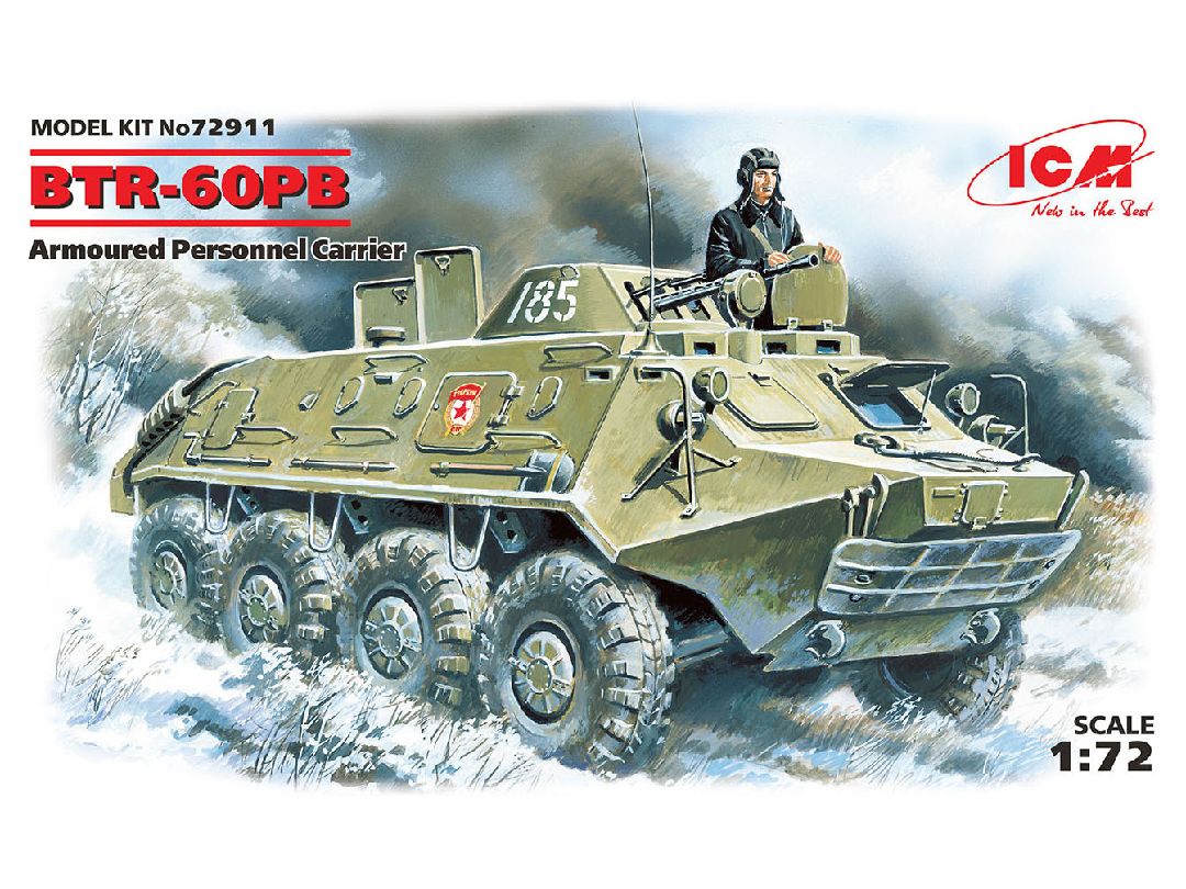 ICM 1/72 BTR-60PB, Armoured Personnel Carrier