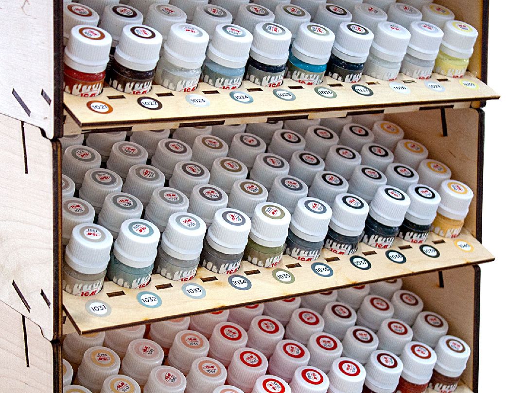 ICM Full Paint Collection (640 Bottles and Display Stand)