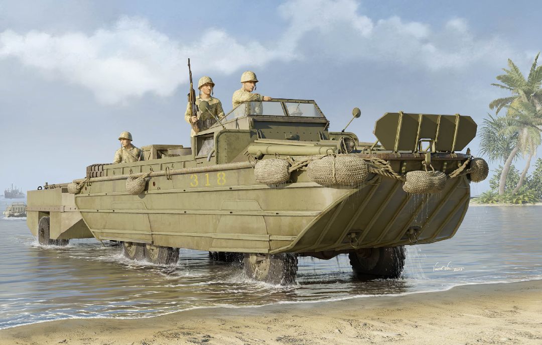 I Love Kit 1/35 GMC DUKW-353 with WTCT-6 Trailer - Click Image to Close