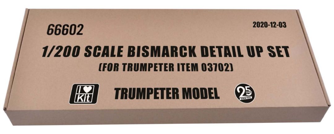 I Love Kit 1/200 Bismarck Detail set for TRU03702 - Click Image to Close