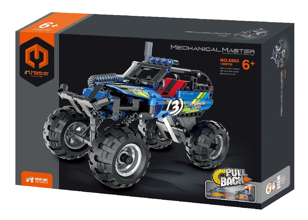 iM.Master Pull Back Off-Road Vehicle - Blue - 193 pcs