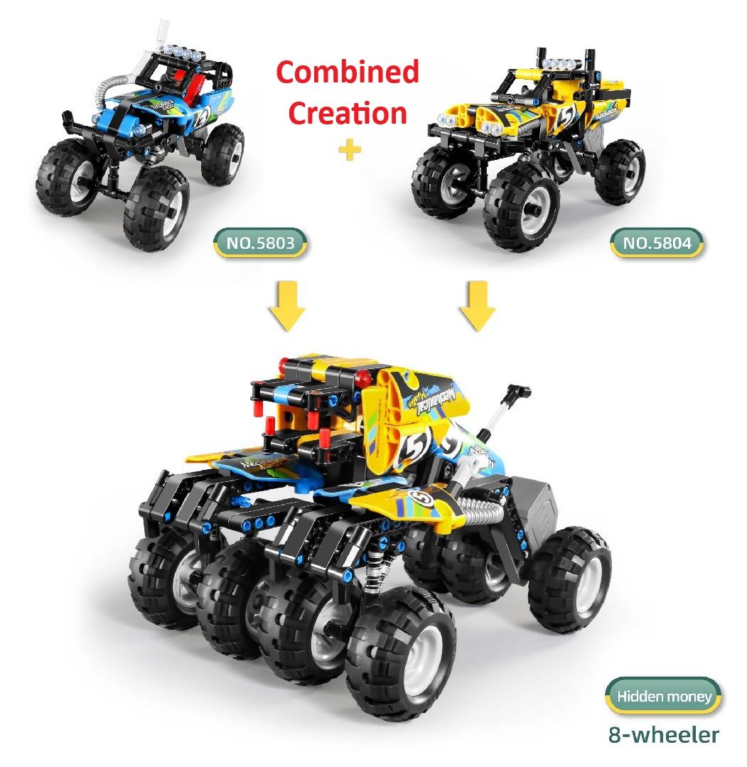 iM.Master Pull Back Off-Road Vehicle - Blue - 193 pcs