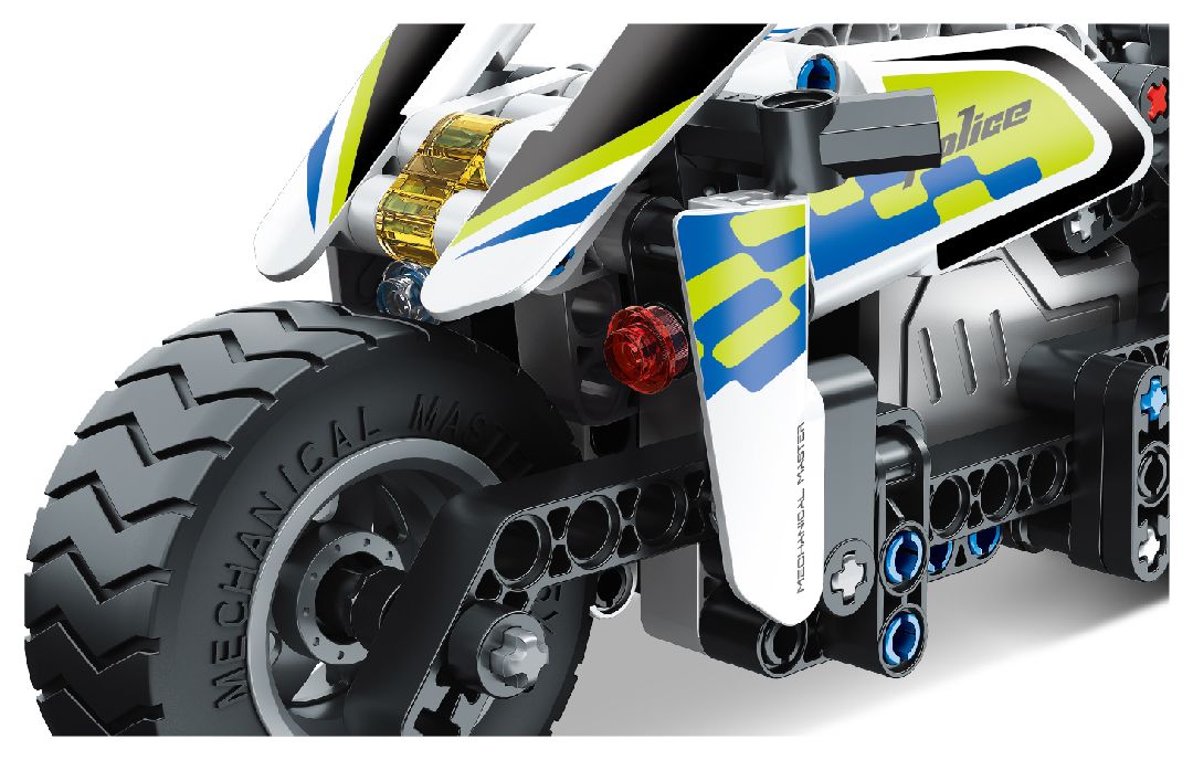 iM.Master Pull Back Police Motorcycle - 193 pcs