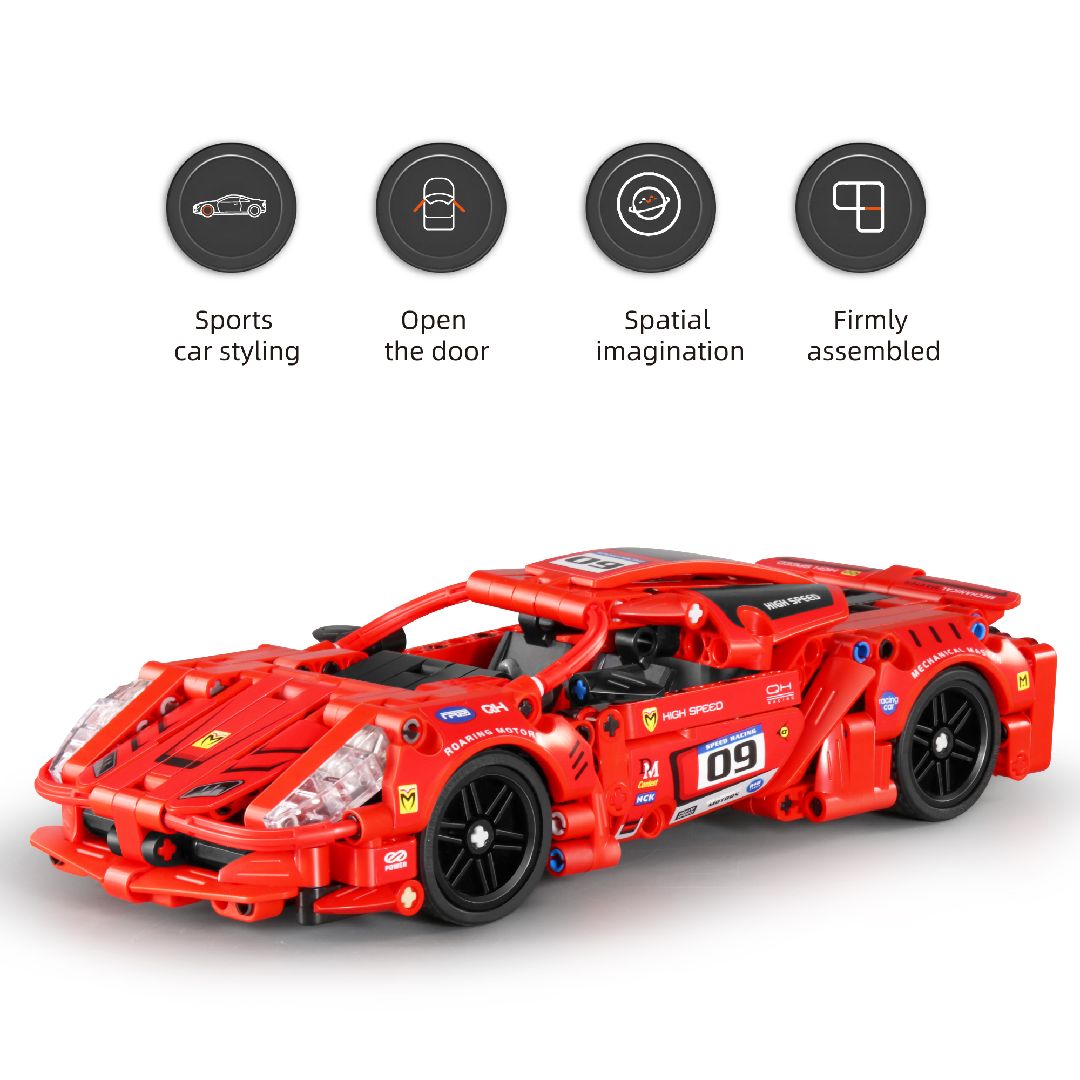 iM.Master Pull back - Super Car, Red - 437 pcs