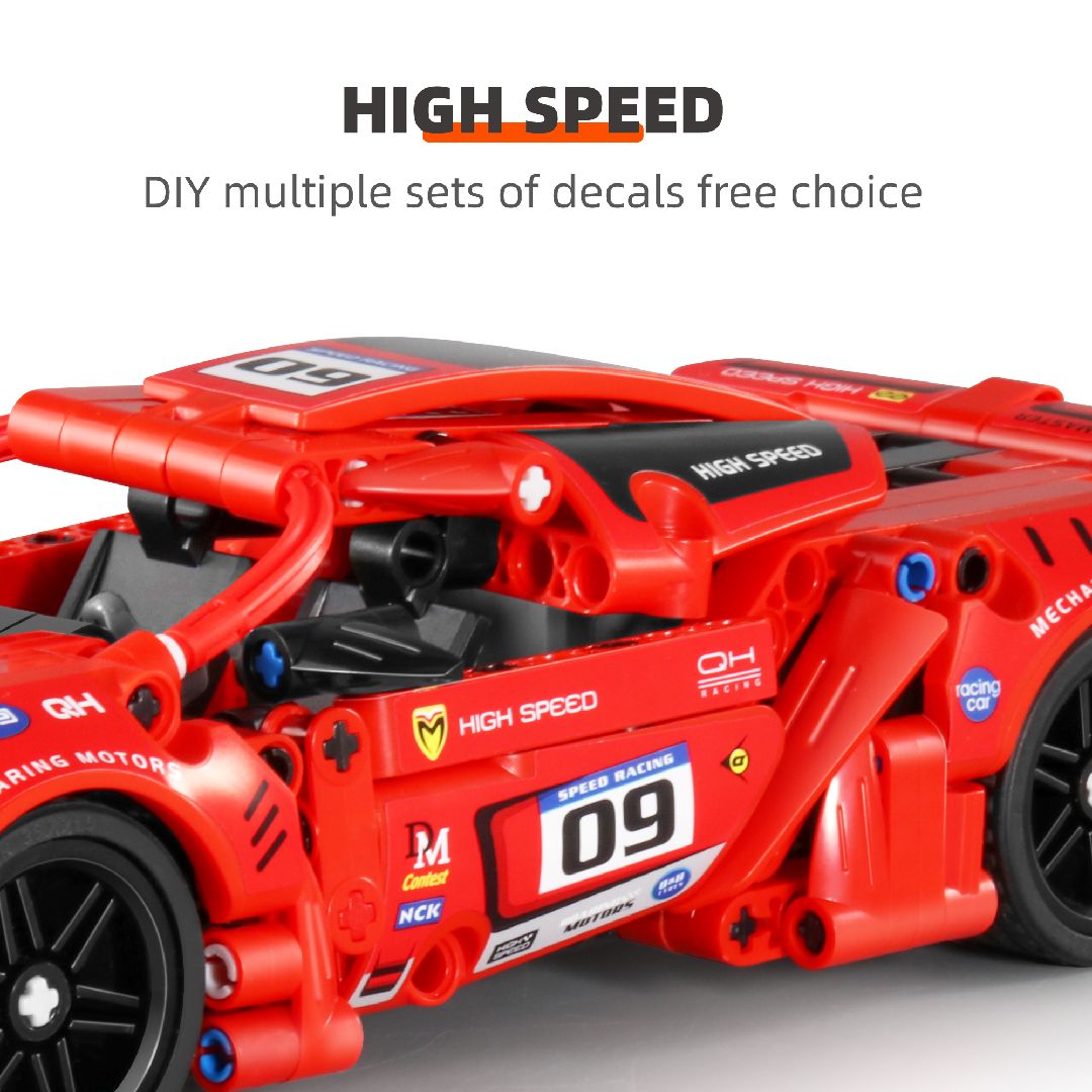 iM.Master Pull back - Super Car, Red - 437 pcs